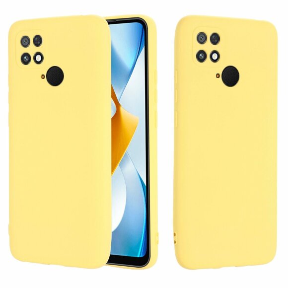Силиконовый чехол Mobile Shell для Xiaomi Poco C40 (желтый)