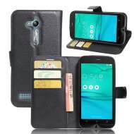 Чехол с визитницей для ASUS ZenFone Go ZB500KL (черный) Чехол с визитницей для ASUS ZenFone Go ZB500KL (черный)