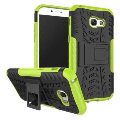 Чехол Hybrid Armor для Samsung Galaxy A5 (2017) SM-A520F (черный + зеленый)