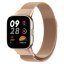 Миланский сетчатый браслет для Xiaomi Redmi Watch 3, Mi Watch Lite 3 (розовое золото)