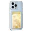 Силиконовый чехол с карманом для карт для iPhone 13 Pro Max