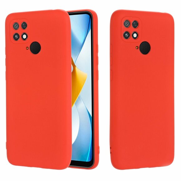 Силиконовый чехол Mobile Shell для Xiaomi Poco C40 (красный)