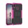 Чехол Hybrid Armor для Huawei P20 Lite / Nova 3e (черный + розовый)