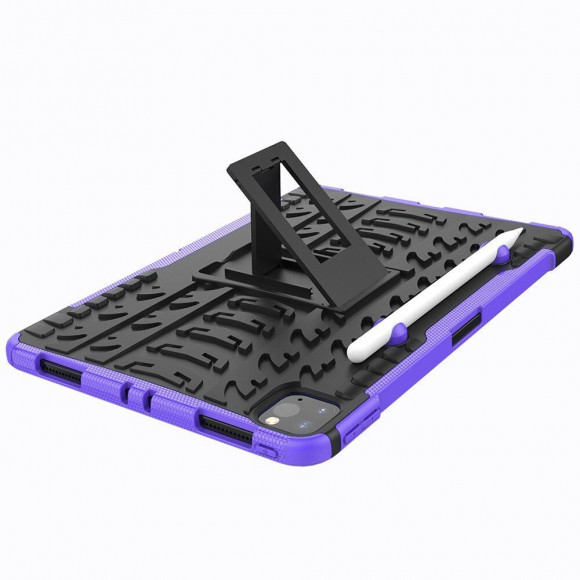 Чехол Hybrid Armor для iPad Pro 11 (2022, 2021, 2020) (черный + фиолетовый) Чехол Hybrid Armor для iPad Pro 11 (2022, 2021, 2020) (черный + фиолетовый)