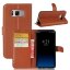 Чехол с визитницей для Samsung Galaxy S8 (коричневый)