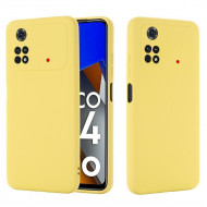 Силиконовый чехол Mobile Shell для Xiaomi Poco M4 Pro 4G (желтый) Силиконовый чехол Mobile Shell для Xiaomi Poco M4 Pro 4G (желтый)