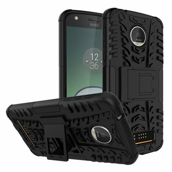 Чехол Hybrid Armor для Motorola Moto Z Play (черный)