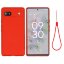 Силиконовый чехол Mobile Shell для Google Pixel 6a (красный)