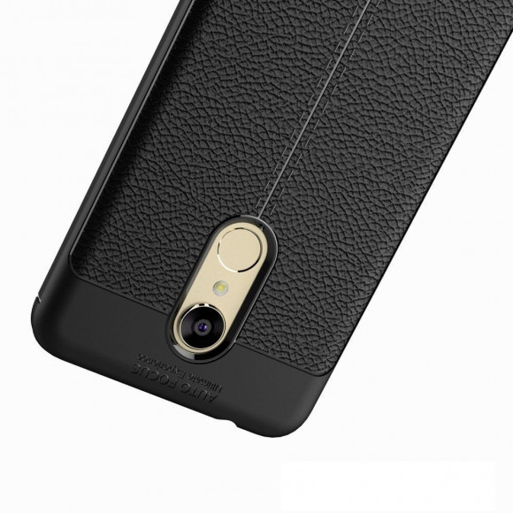 Чехол-накладка Litchi Grain для Xiaomi Redmi 5 (черный)