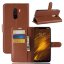 Чехол с визитницей для Xiaomi Pocophone F1 / Poco F1 (коричневый)