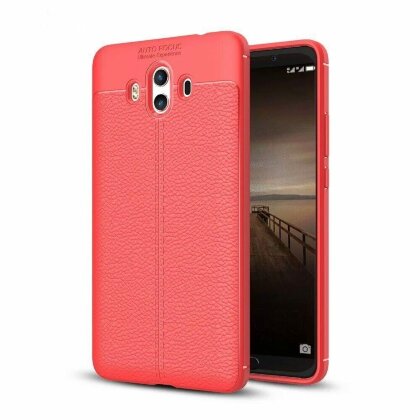 Чехол-накладка Litchi Grain для Huawei Mate 10 (красный)