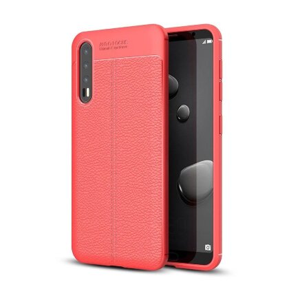 Чехол-накладка Litchi Grain для Huawei P20 Pro / P20 Plus (красный)