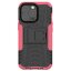 Чехол Hybrid Armor для iPhone 13 Pro (черный + розовый)