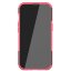 Чехол Hybrid Armor для iPhone 13 Pro (черный + розовый)