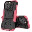 Чехол Hybrid Armor для iPhone 13 Pro (черный + розовый)