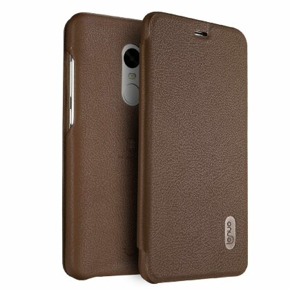 Чехол LENUO для Xiaomi Redmi Note 4 (коричневый)