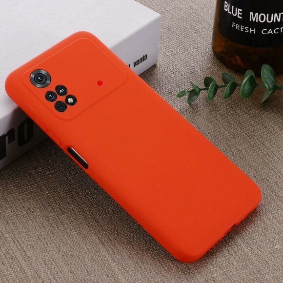 Силиконовый чехол Mobile Shell для Xiaomi Poco M4 Pro 4G (красный)