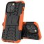 Чехол Hybrid Armor для iPhone 13 Pro (черный + оранжевый)
