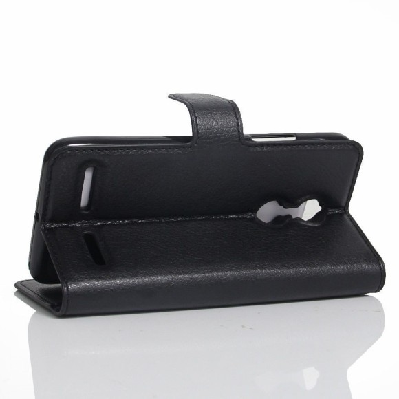 Чехол с визитницей для Lenovo K6 Note (черный)