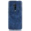 Кожаная накладка-чехол для OnePlus 7T Pro (синий)