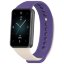 Силиконовый ремешок для Honor Band 9 (фиолетовый, бежевый)
