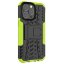 Чехол Hybrid Armor для iPhone 13 Pro (черный + зеленый)