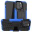 Чехол Hybrid Armor для iPhone 13 Pro (черный + голубой)