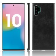 Кожаная накладка-чехол для Samsung Galaxy Note 10+ (Plus) (черный) Кожаная накладка-чехол для Samsung Galaxy Note 10+ (Plus) (черный)