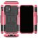 Чехол Hybrid Armor для iPhone 12 mini (черный + розовый)
