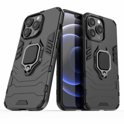 Чехол Armor Ring Holder для iPhone 13 Pro (черный)