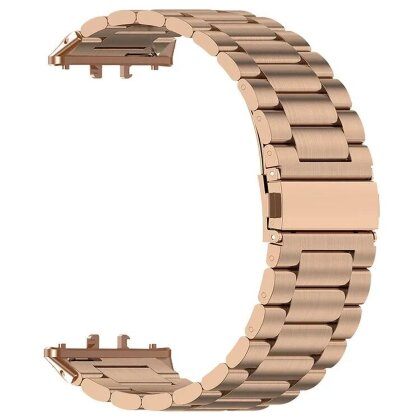 Стальной браслет для Samsung Galaxy Fit 3 SM-R390 (розовое золото)