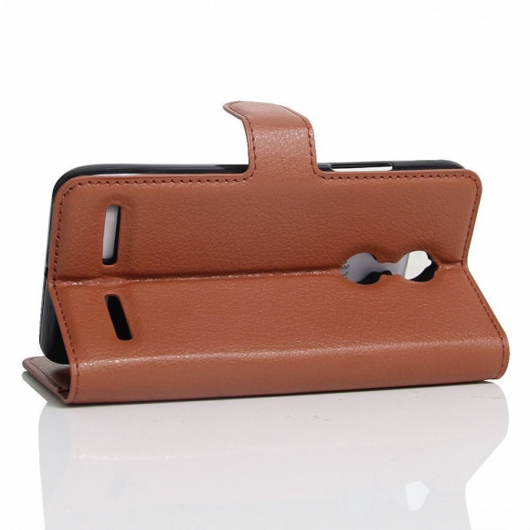 Чехол с визитницей для Lenovo K6 Note (коричневый) Чехол с визитницей для Lenovo K6 Note (коричневый)