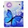 Универсальный чехол Coloured Drawing для планшета 8 дюймов (Blue Butterfly)