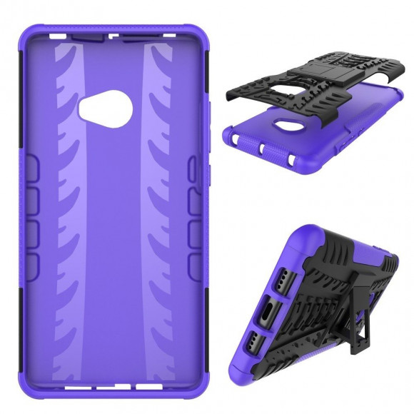 Чехол Hybrid Armor для Xiaomi Mi Note 2 (черный + фиолетовый)