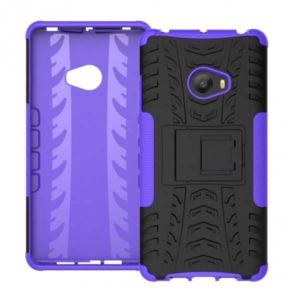 Чехол Hybrid Armor для Xiaomi Mi Note 2 (черный + фиолетовый)