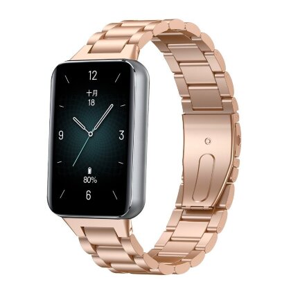 Стальной браслет для Honor Band 9 (розовое золото)