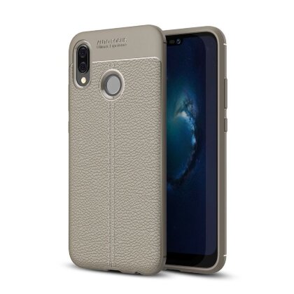 Чехол-накладка Litchi Grain для Huawei P20 Lite / nova 3e (серый)