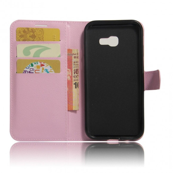 Чехол с визитницей для Samsung Galaxy A7 (2017) SM-A720F (розовый) Чехол с визитницей для Samsung Galaxy A7 (2017) SM-A720F (розовый)