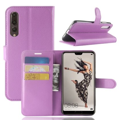Чехол с визитницей для Huawei P20 Pro / P20 Plus (фиолетовый)