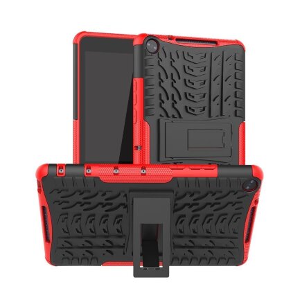 Чехол Hybrid Armor для Huawei MediaPad M5 Lite 8 / Honor Pad 5 8.0 (черный + красный)