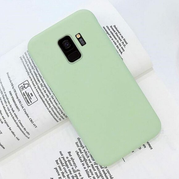 Силиконовый чехол Mobile Shell для Samsung Galaxy S9 (темно-зеленый)