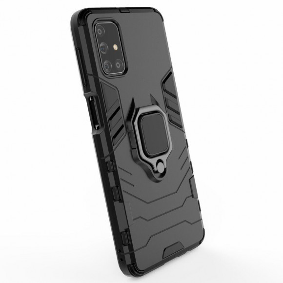 Чехол Armor Ring Holder для Samsung Galaxy M31s (черный) Чехол Armor Ring Holder для Samsung Galaxy M31s (черный)