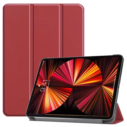 Планшетный чехол для iPad Pro 11 (2th Gen, 3th Gen, 4th Gen) (темно-красный)
