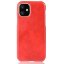 Кожаная накладка-чехол для iPhone 11 Pro (красный)
