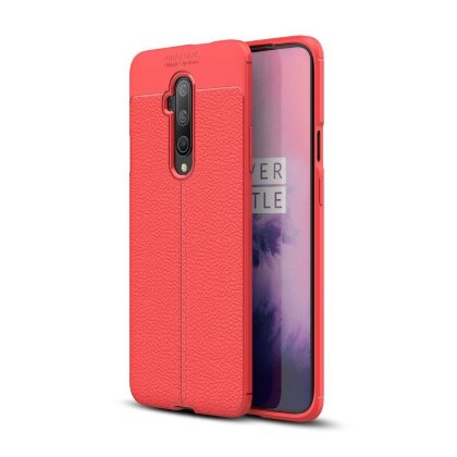 Чехол-накладка Litchi Grain для OnePlus 7T Pro (красный)