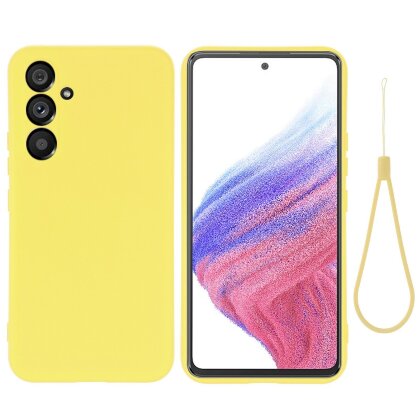 Силиконовый чехол Mobile Shell для Samsung Galaxy A54 (желтый)