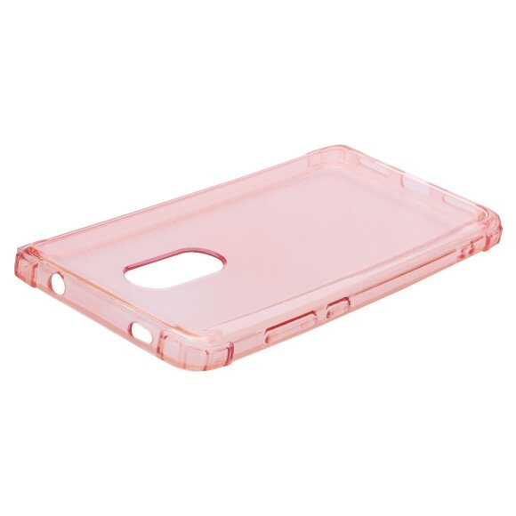 Силиконовый чехол с усиленными бортиками для Xiaomi Redmi Note 4X (розовый)