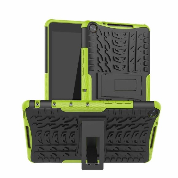 Чехол Hybrid Armor для Huawei MediaPad M5 Lite 8 / Honor Pad 5 8.0 (черный + зеленый)
