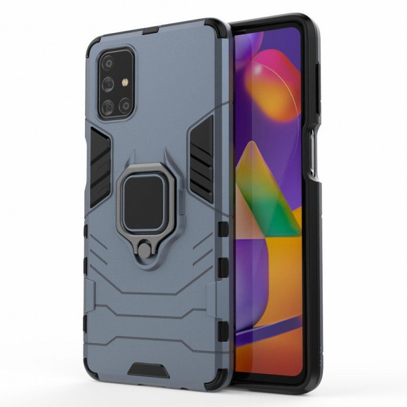 Чехол Armor Ring Holder для Samsung Galaxy M31s (темно-синий) Чехол Armor Ring Holder для Samsung Galaxy M31s (темно-синий)