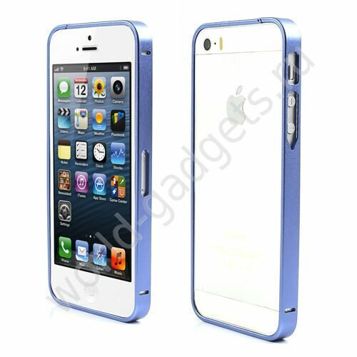 Металлический бампер для iPhone 5 / 5S (синий)